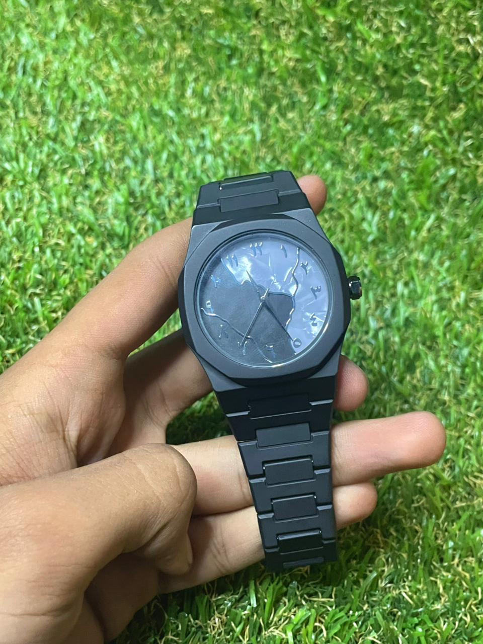 Black Aura Marble Dial [Premium quailty]